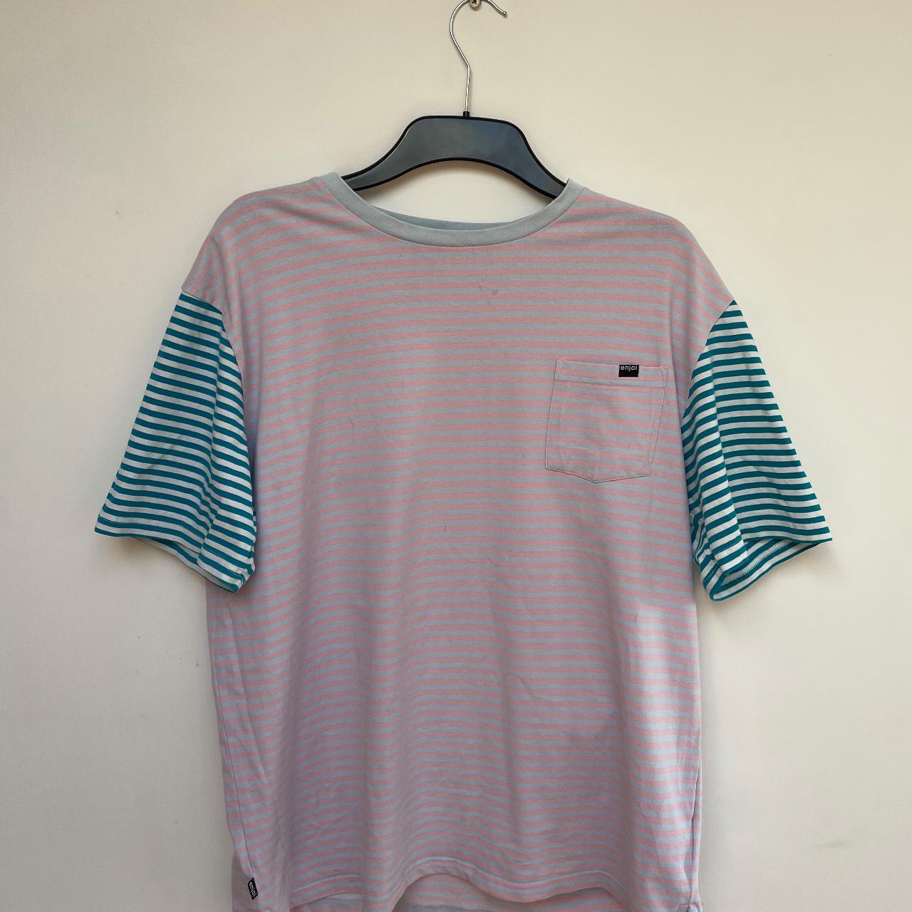 Enjoi Skateboards Tight Stripe T-Shirt... - Depop