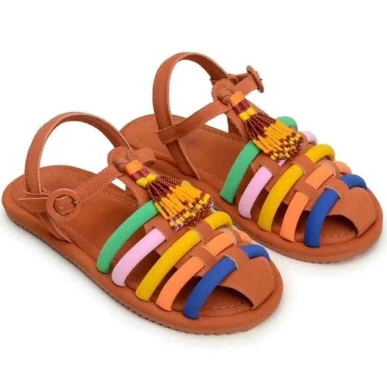 Tube clearance strap sandals