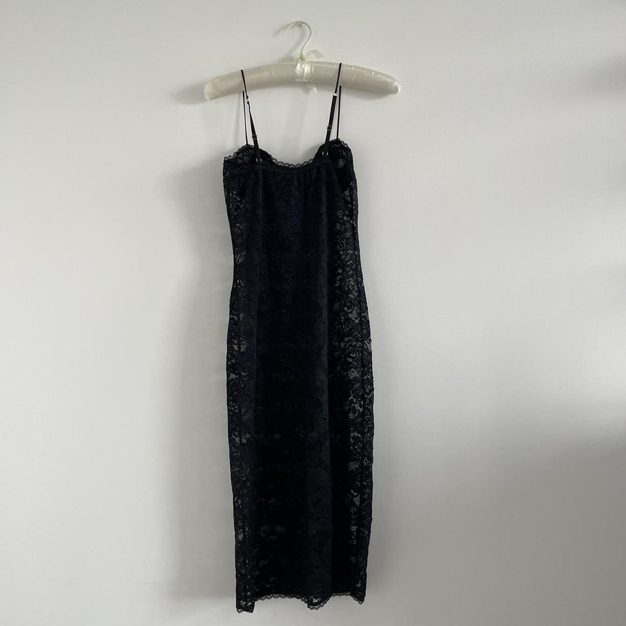 Oseree lace midi black dress Brand new Comes with... - Depop