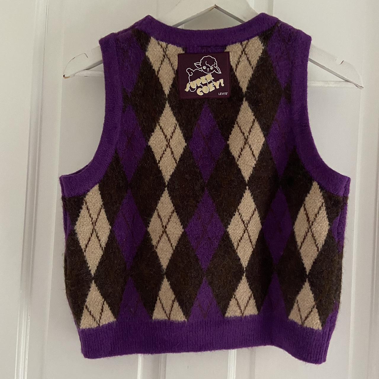 Deja Vu Sweater Vest - Purple