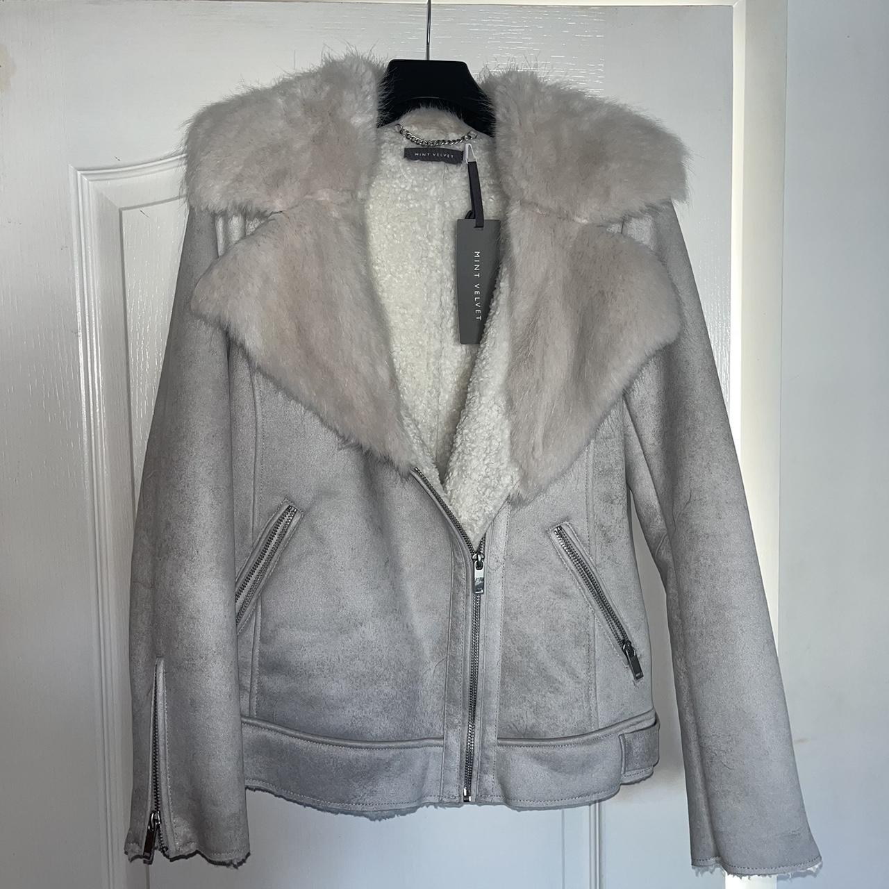 Mint Velvet Women's Grey Jacket | Depop