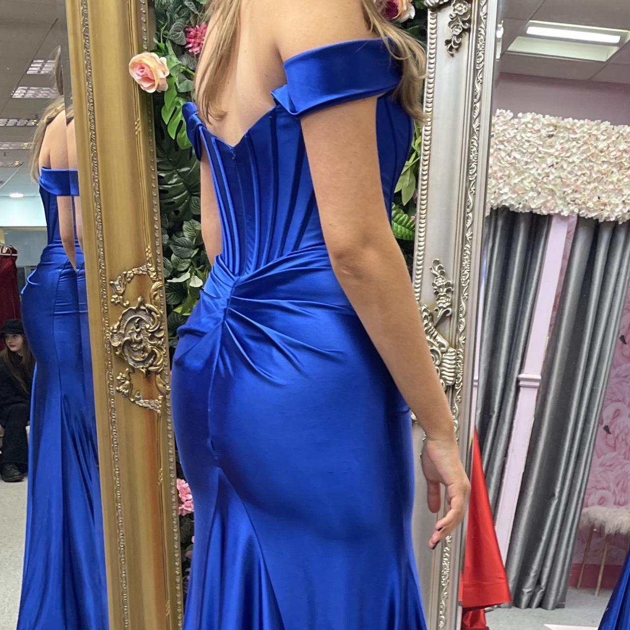 Blue Sherri Hill Prom Dress US 4 UK 8 stunning