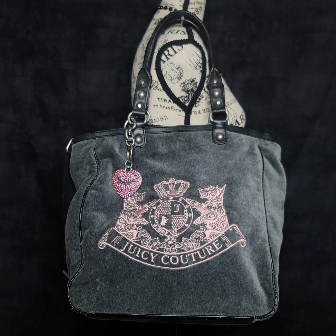 Juicy Couture grey tote hot bag