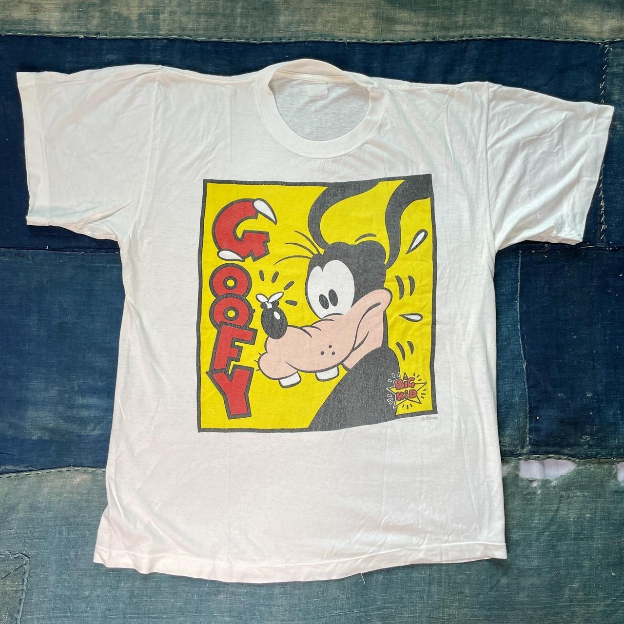 70s Disney Goofy White Single Stitch T-Shirt. The... - Depop