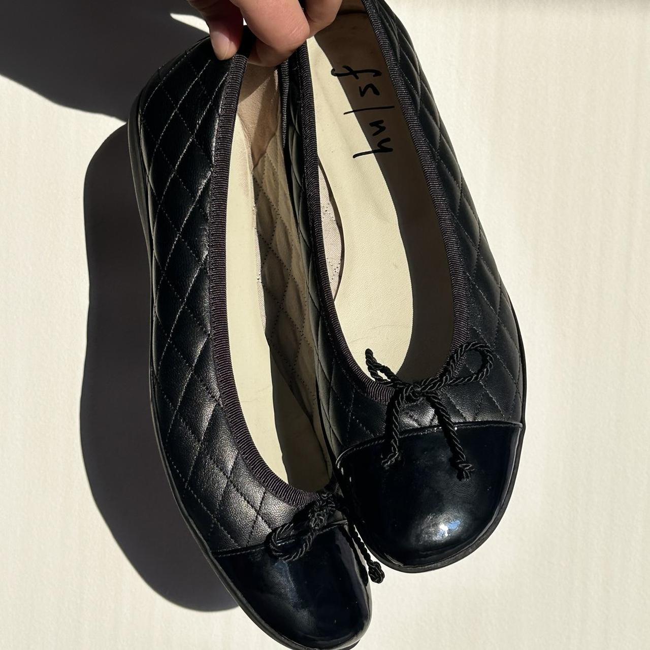 French Sole Passport black ballet flats High... - Depop