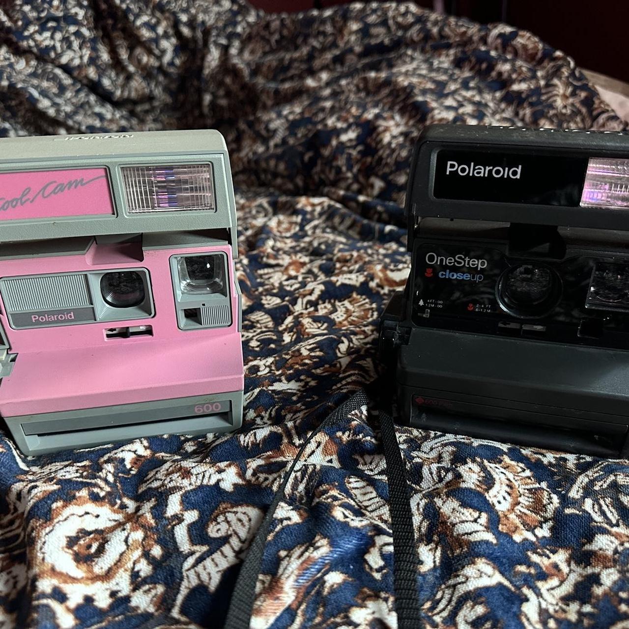 1980's vintage Polaroid pink and grey cool cam 600... - Depop