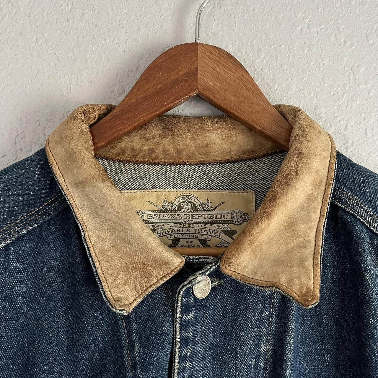 90s Vintage Banana Republic Denim workwear / chore... - Depop