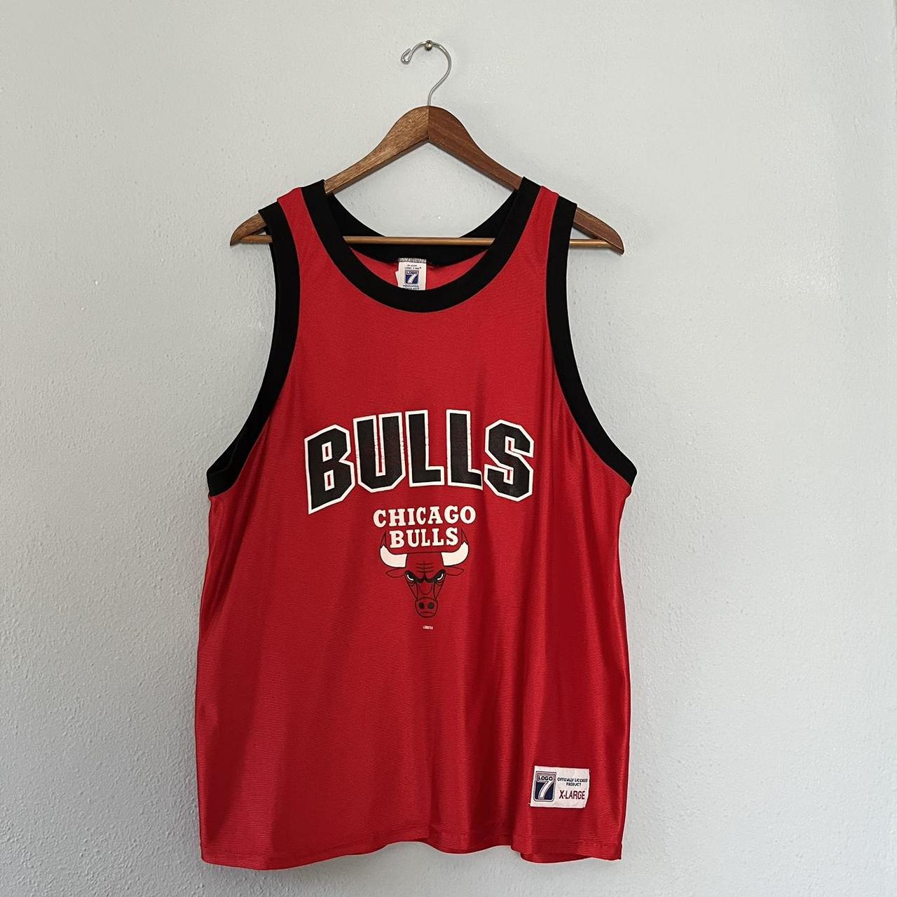 Vintage Chicago Bulls The Game Big Logo Hoodie Hooded Sweatshirt 90s NBA XL