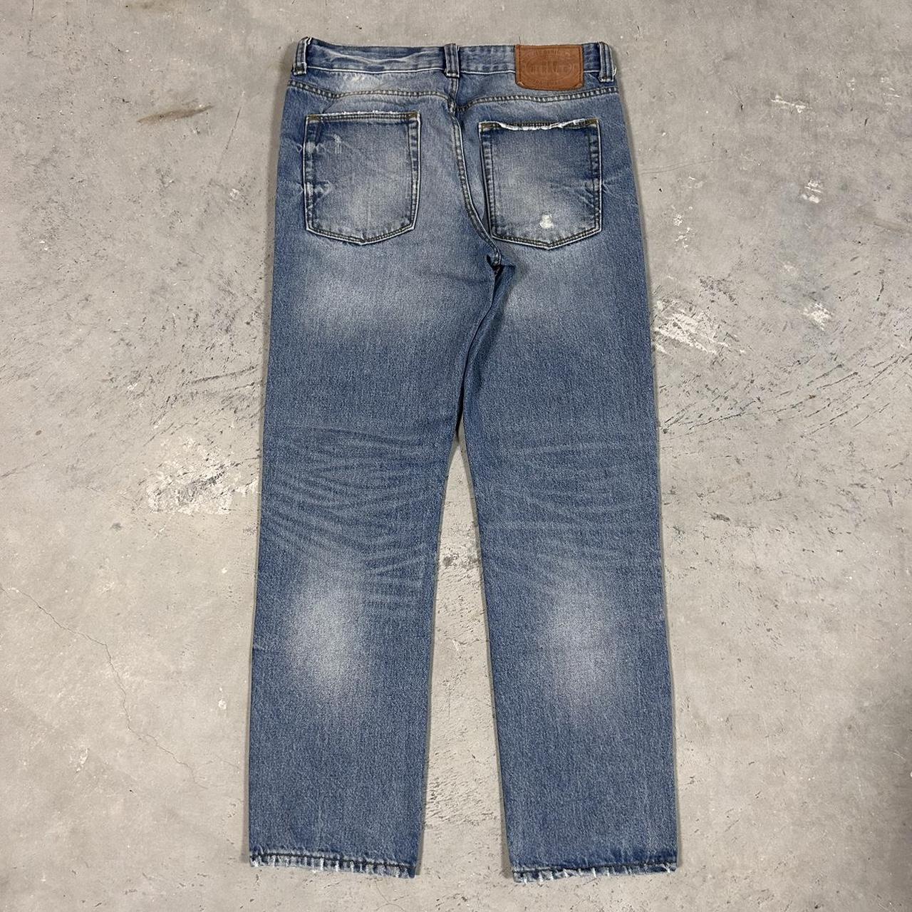 red herring repaired denim jeans nice... - Depop