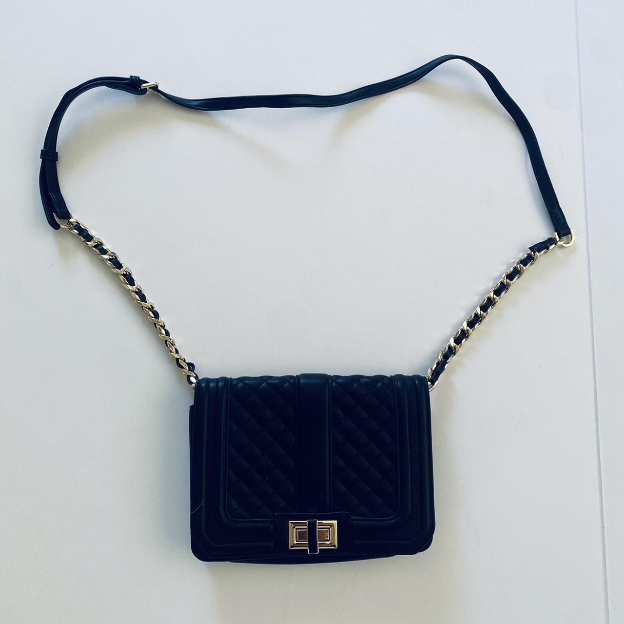 Genuine guess luxe black and gold quilted leather - Depop