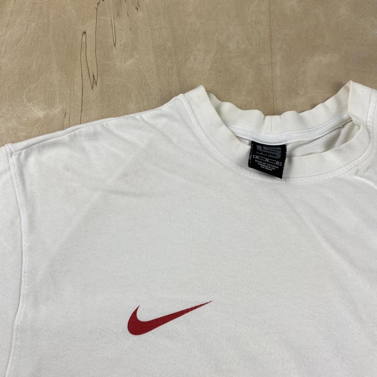 Vintage Nike King Lebron James White Red T-Shirt... - Depop