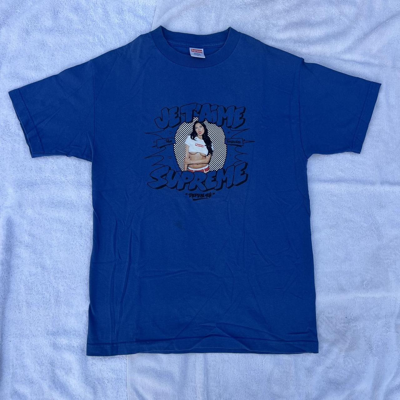 2007 Supreme Tera Patrick Je T’aime T-shirt in blue,...