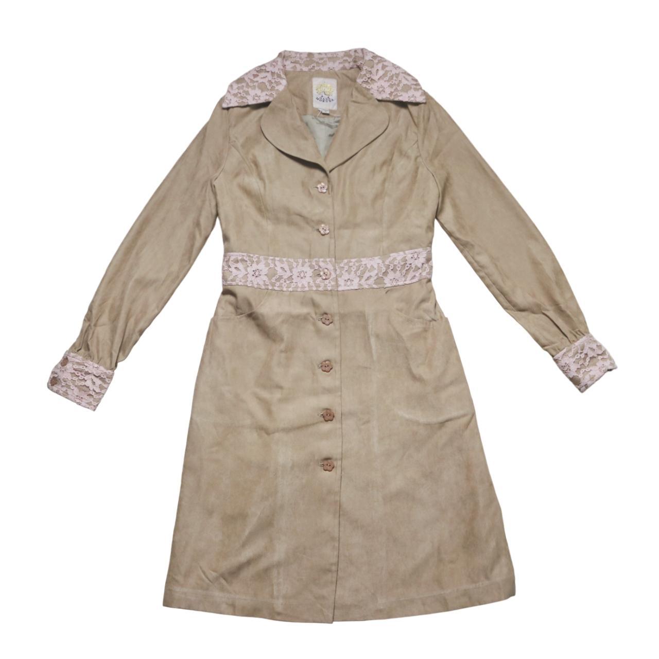 NWT Vintage Suede Trench Coat, deadstock vintage,...