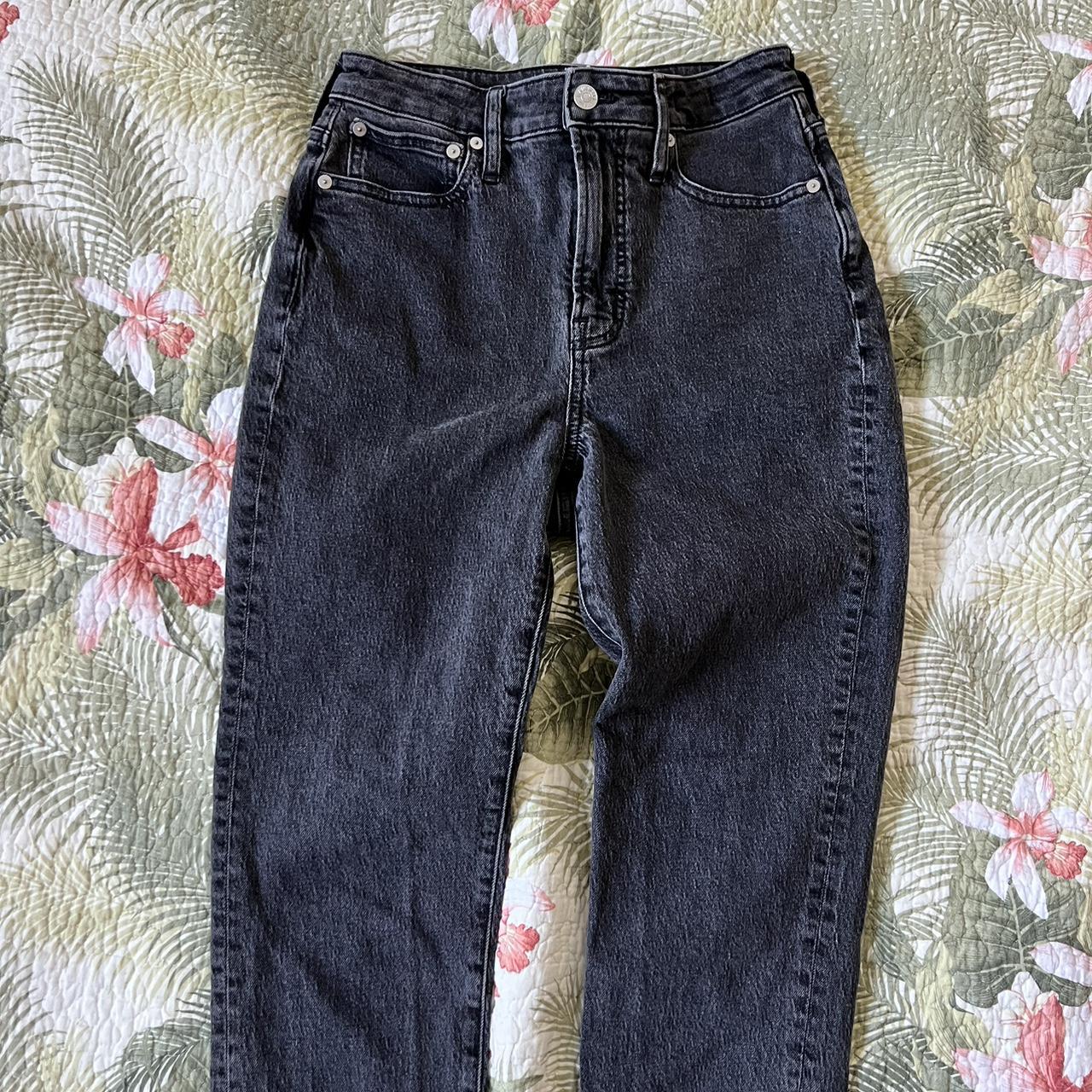 Madewell Size 25 The Curvy Perfect Vintage Jean in Lunar Wash online (Black/Gray Wash)