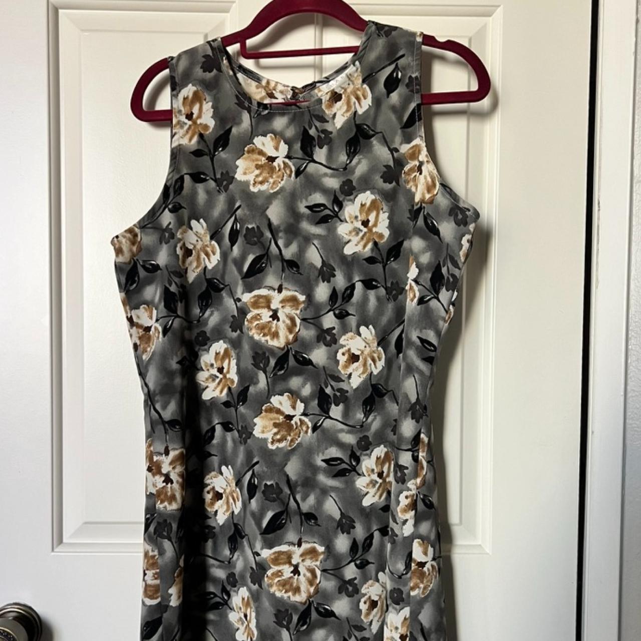 Charlotte Russe 90s Women's grunge grey mini floral..., image size:1280x1280