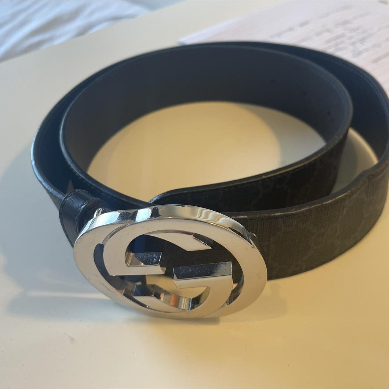 Gucci Men's Black Belt | Depop