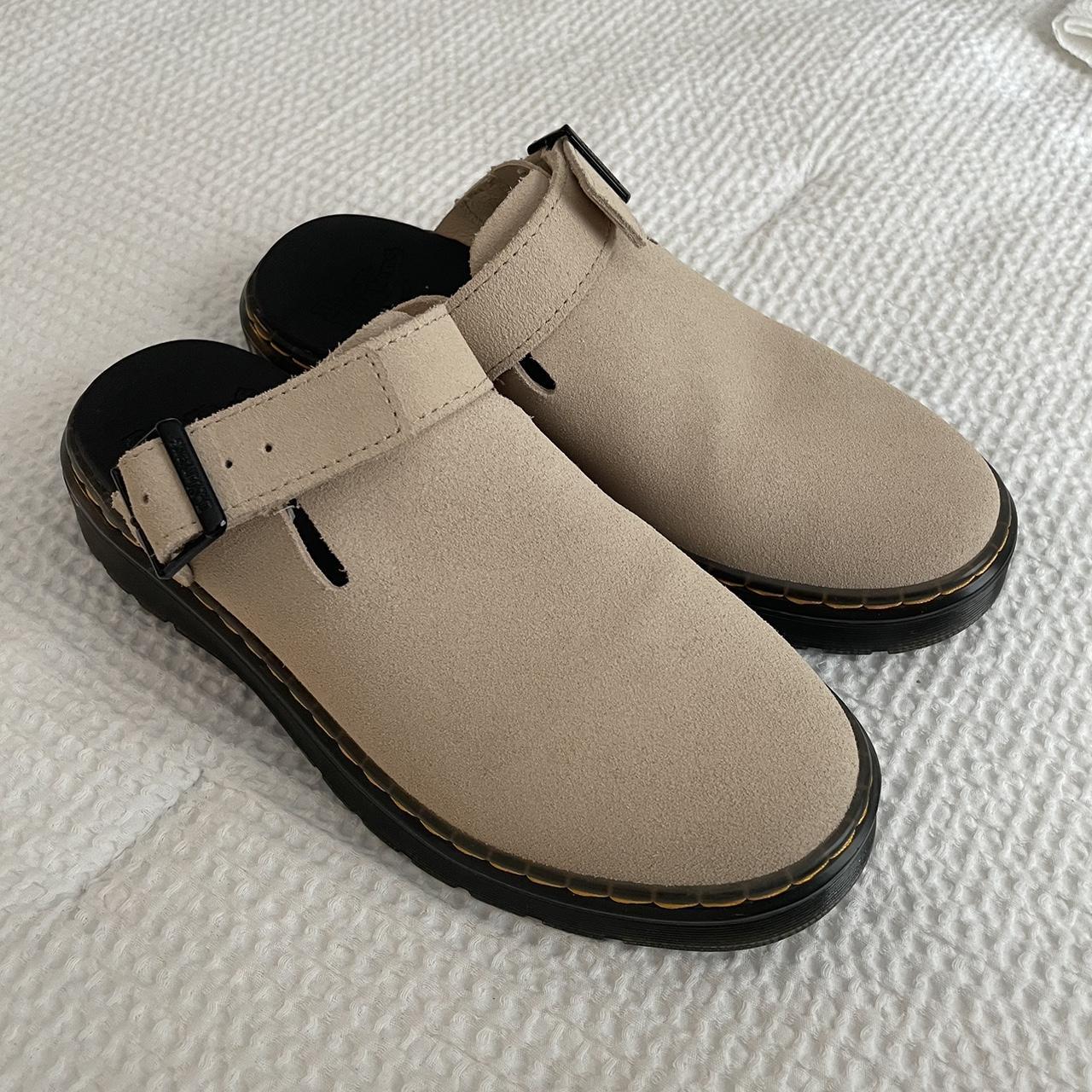 doc martin Carlson clogs in suede perfect condition... - Depop