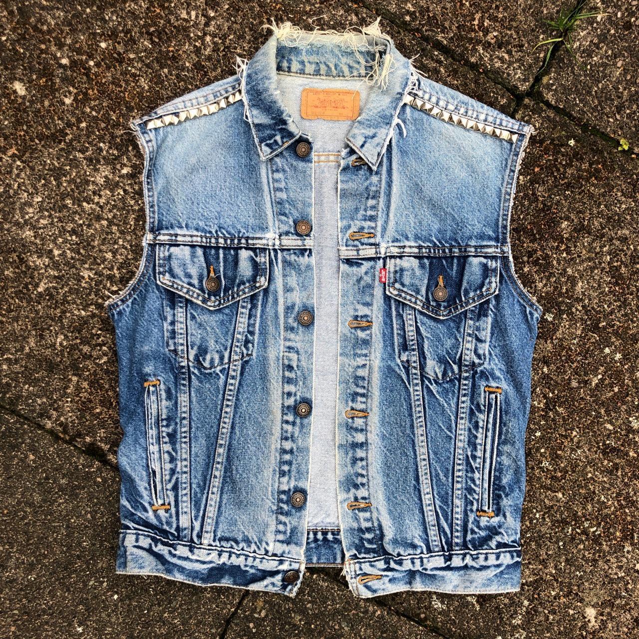 Vintage levis denim on sale vest