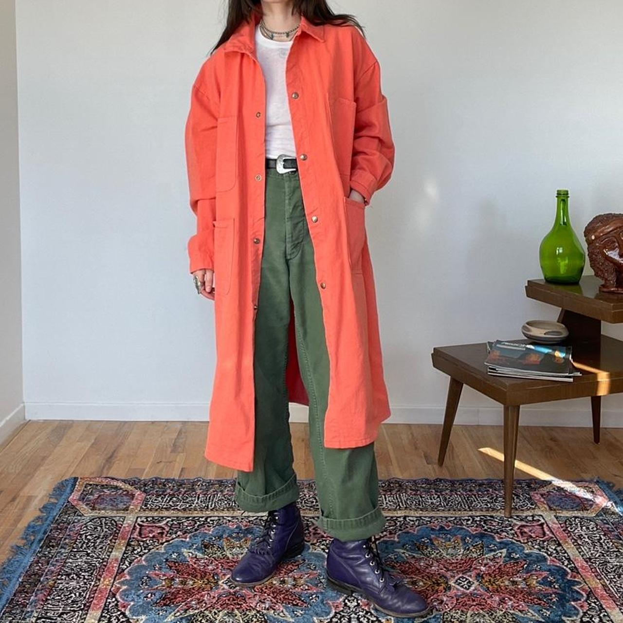 coral duster coat