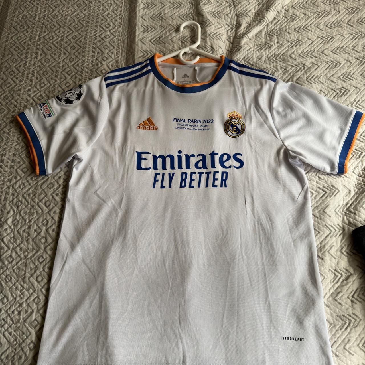 Real Madrid jersey 21/22 season Ucl patches #14... - Depop