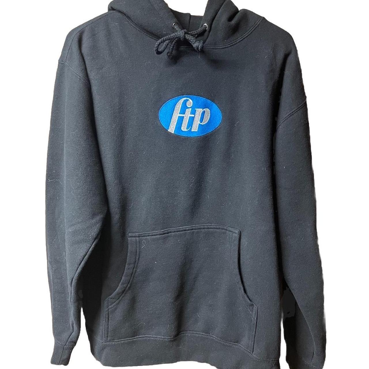 Black FTP Pfizer hoodie size M #ftp #blackhoodie | Depop