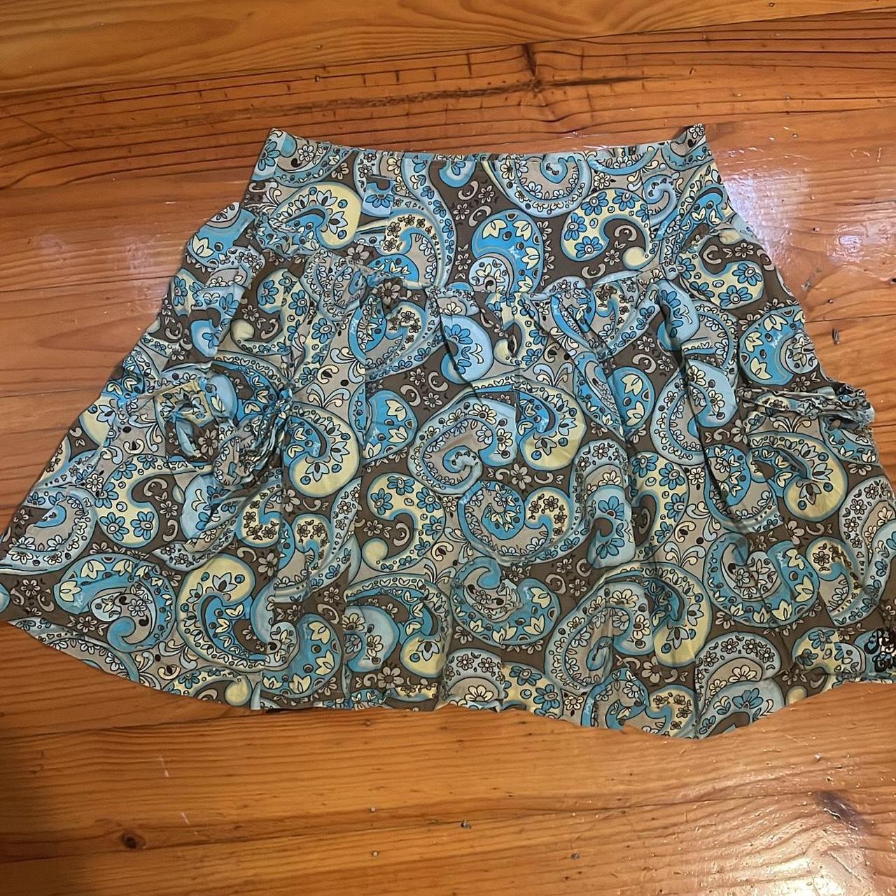 adorable vintage ripcurl knee length skirt marked a... - Depop