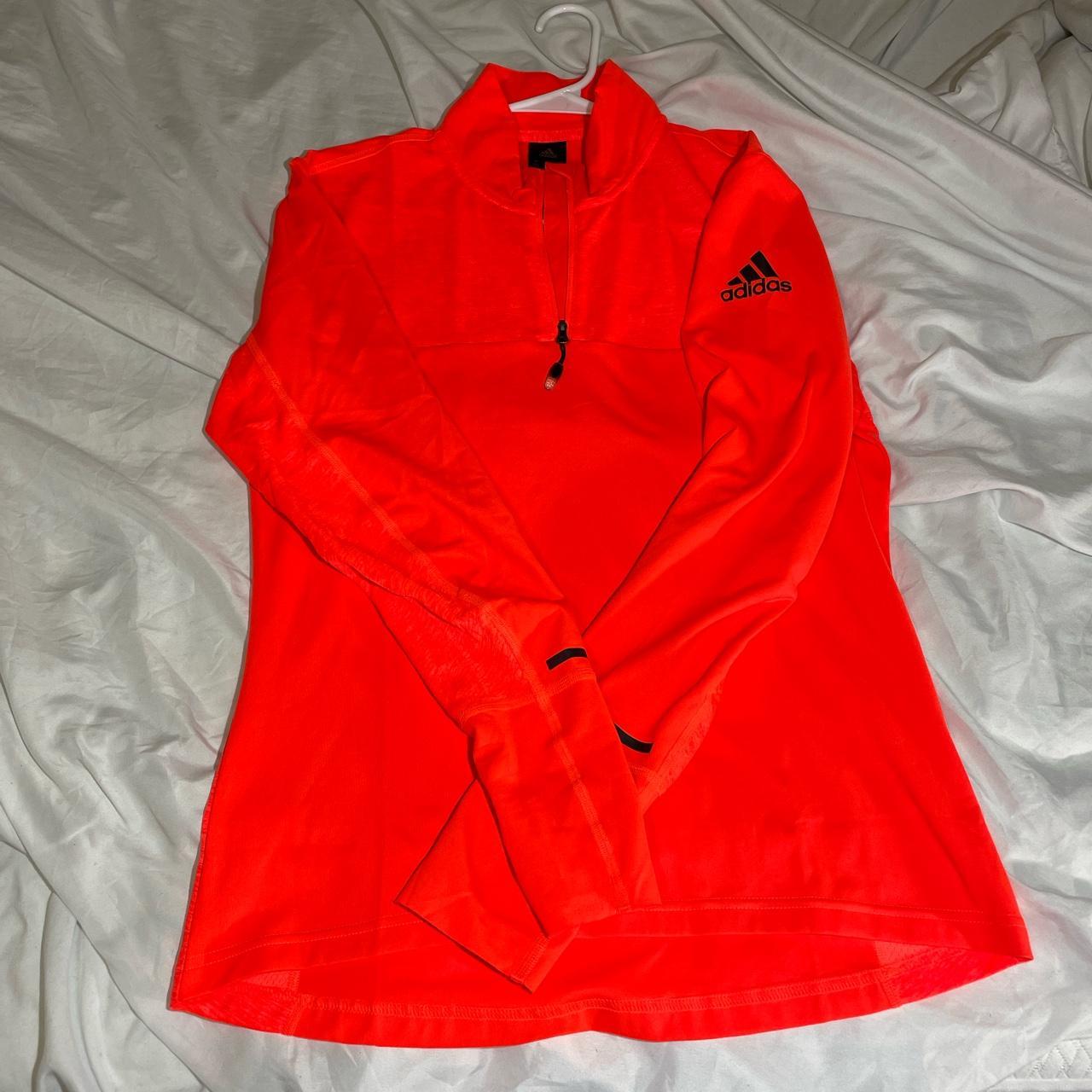 bright orange adidas jacket
