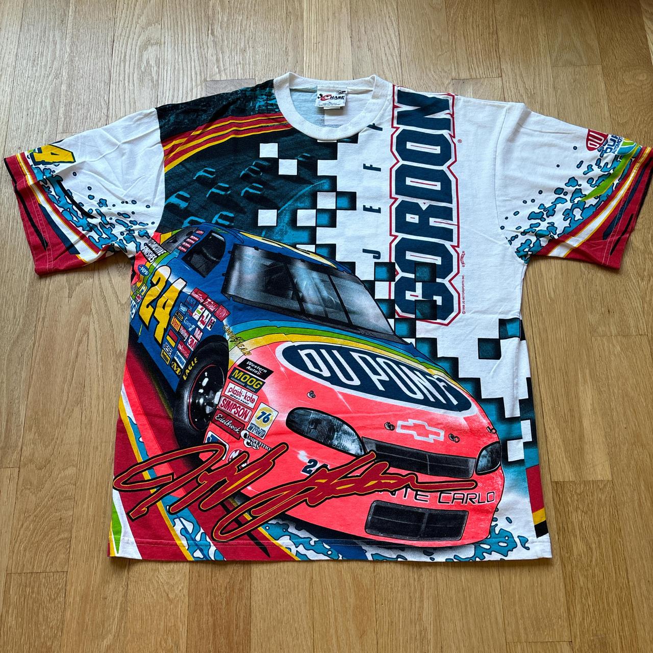 Vintage Vtg 90s Chase Jeff Gordon Nascar Du Pont... - Depop