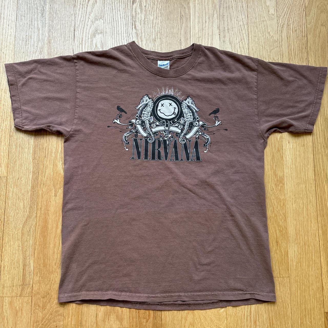 00s Vintage NIRVANA スマイル Tシャツ GILDAN 【公式通販】