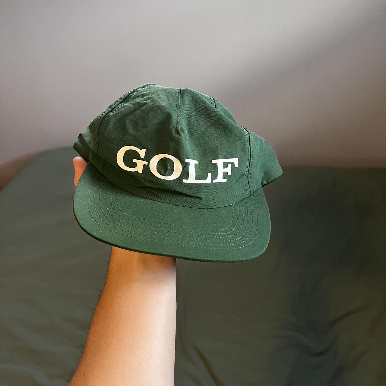 Golf Wang Men's Green Hat Depop