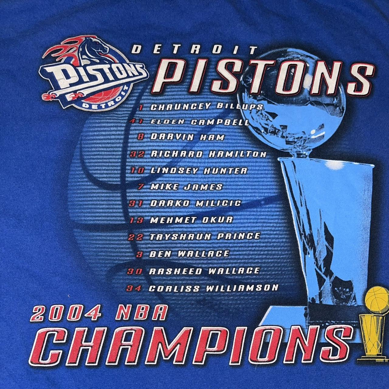 Vintage 2004 NBA Detroit Pistons Playoffs Ben - Depop