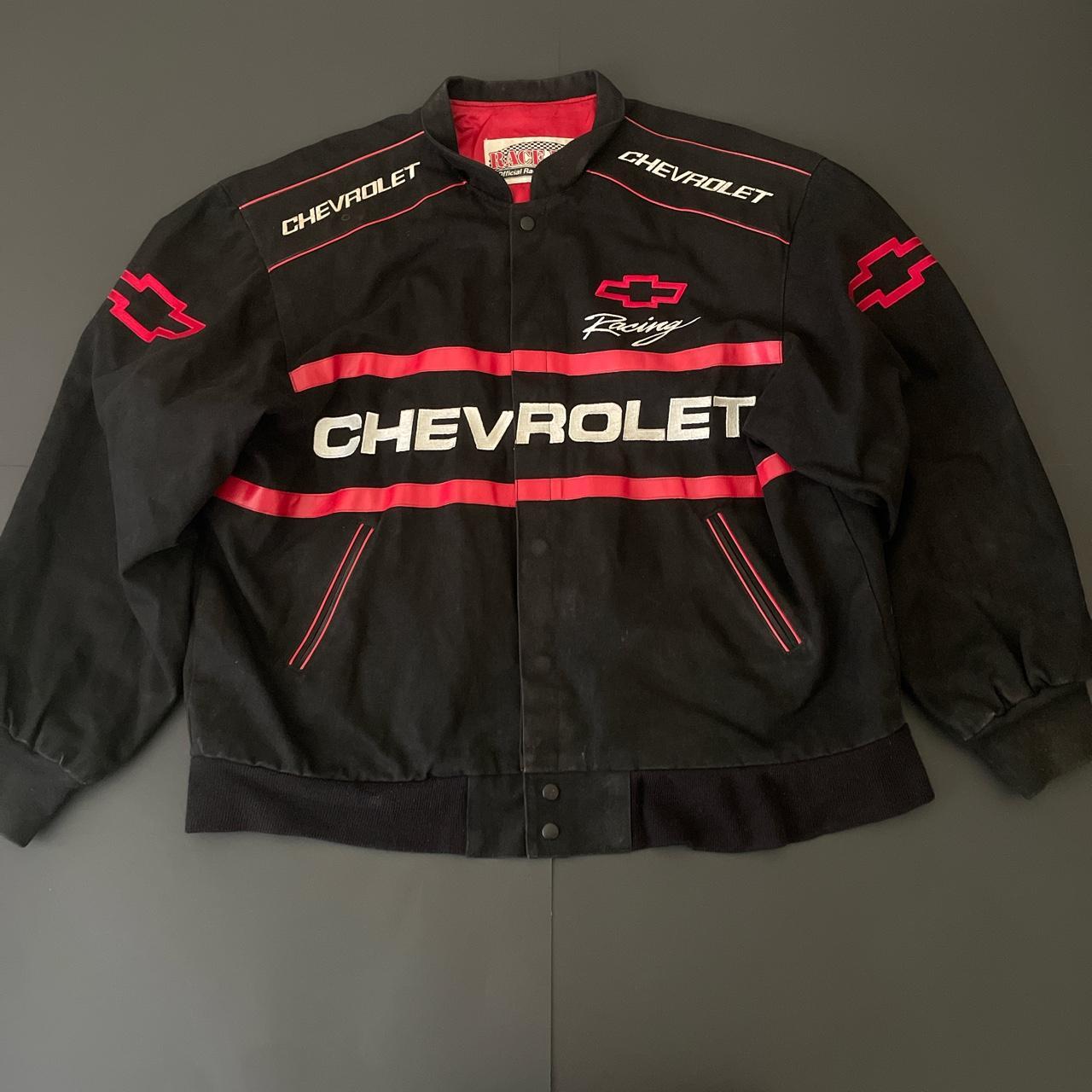 NASCAR Men's Black and Red Jacket | Depop