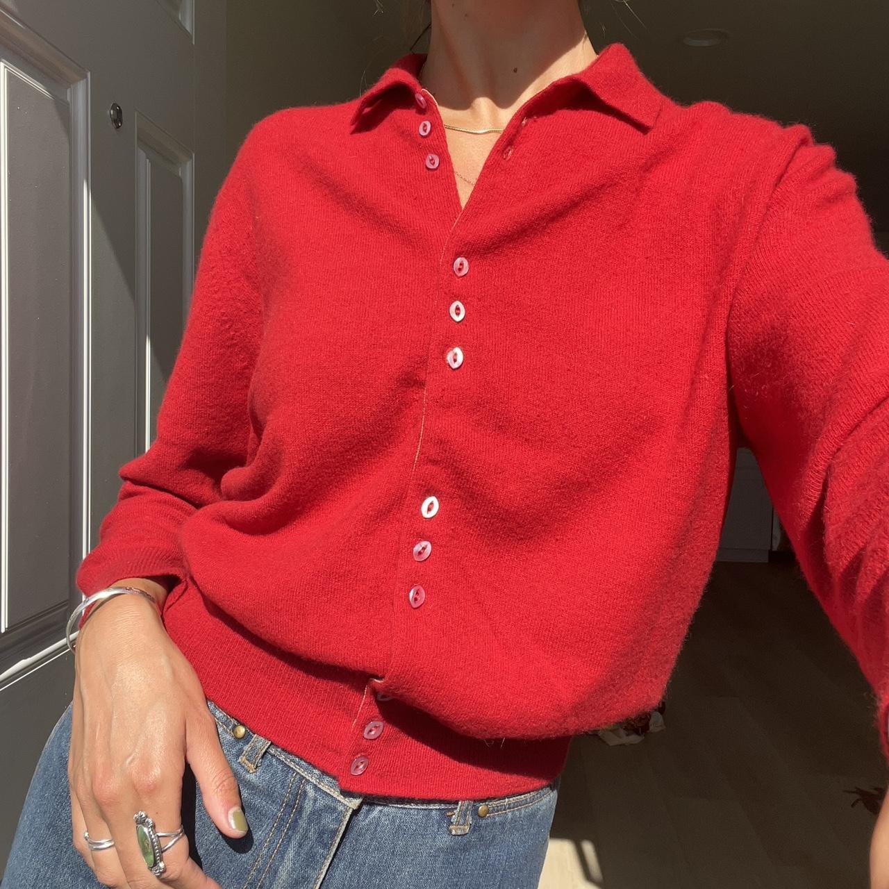 precious vintage button up cardigan. loveee the cute... - Depop