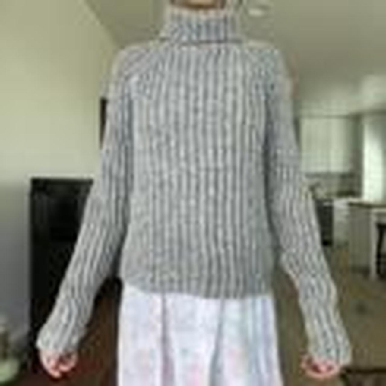 adorable cable knit turtle neck sweater. soo cozy... - Depop