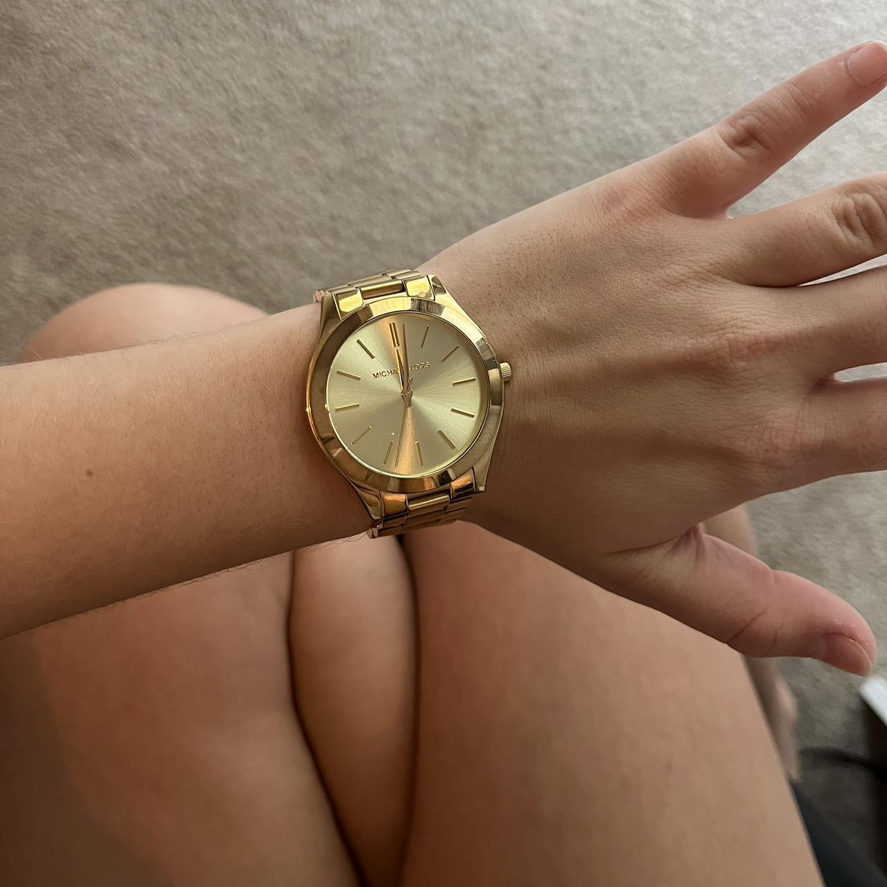 Women s gold Michael Kors watch. My wrist is 6. Depop