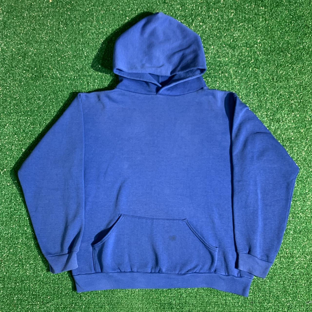 Vintage 70s Russell Athletic Blue Hoodie In good... - Depop