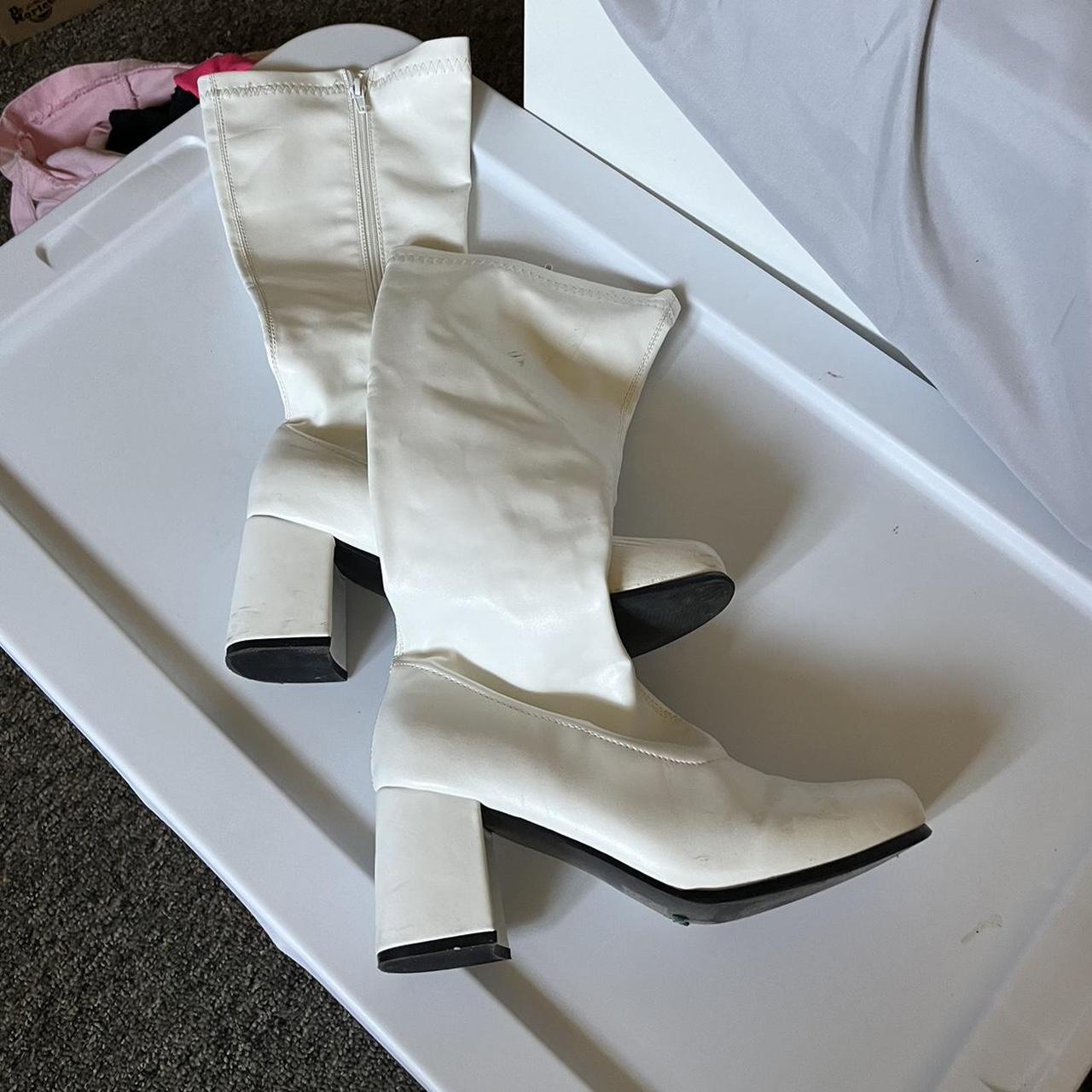 White costume boots super cute even for going... Depop