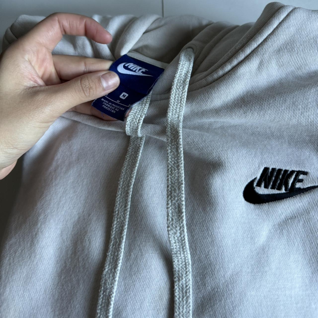 Off white Nike hoodie - a small flaw as shown -... - Depop