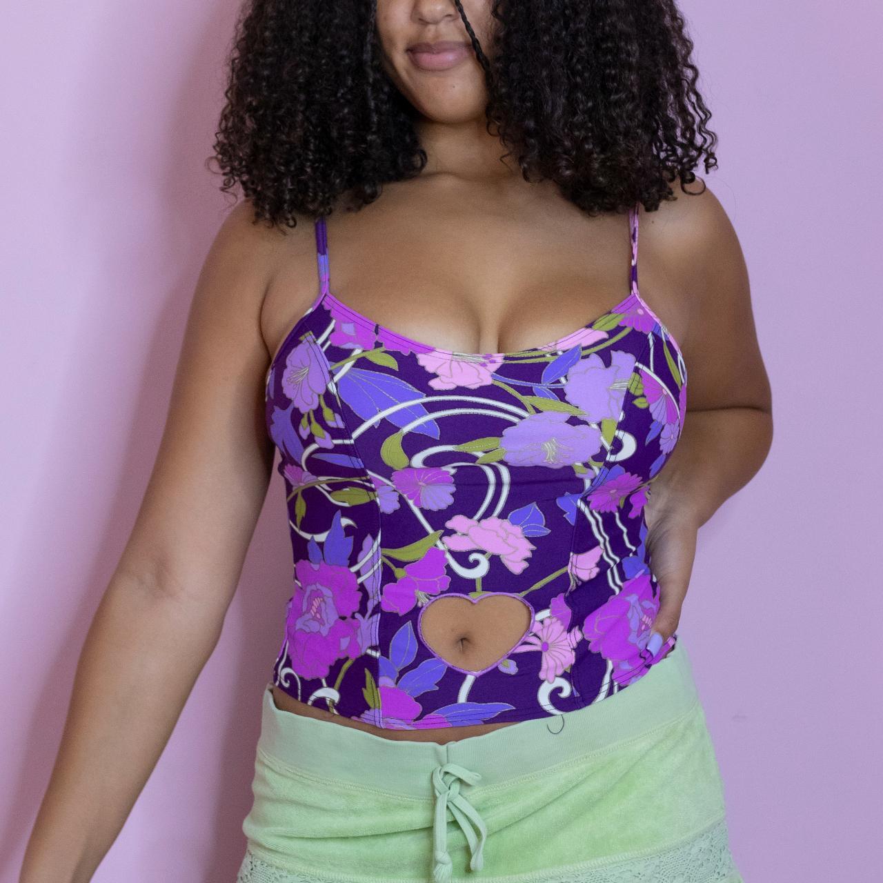 Upcycled y2k coconut girl tankini top BRAND Body... Depop