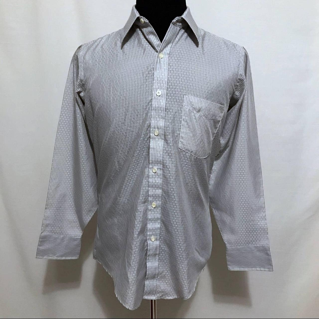 JCPenney Satin Touch Button Down Shirt Men Neck 15... Depop