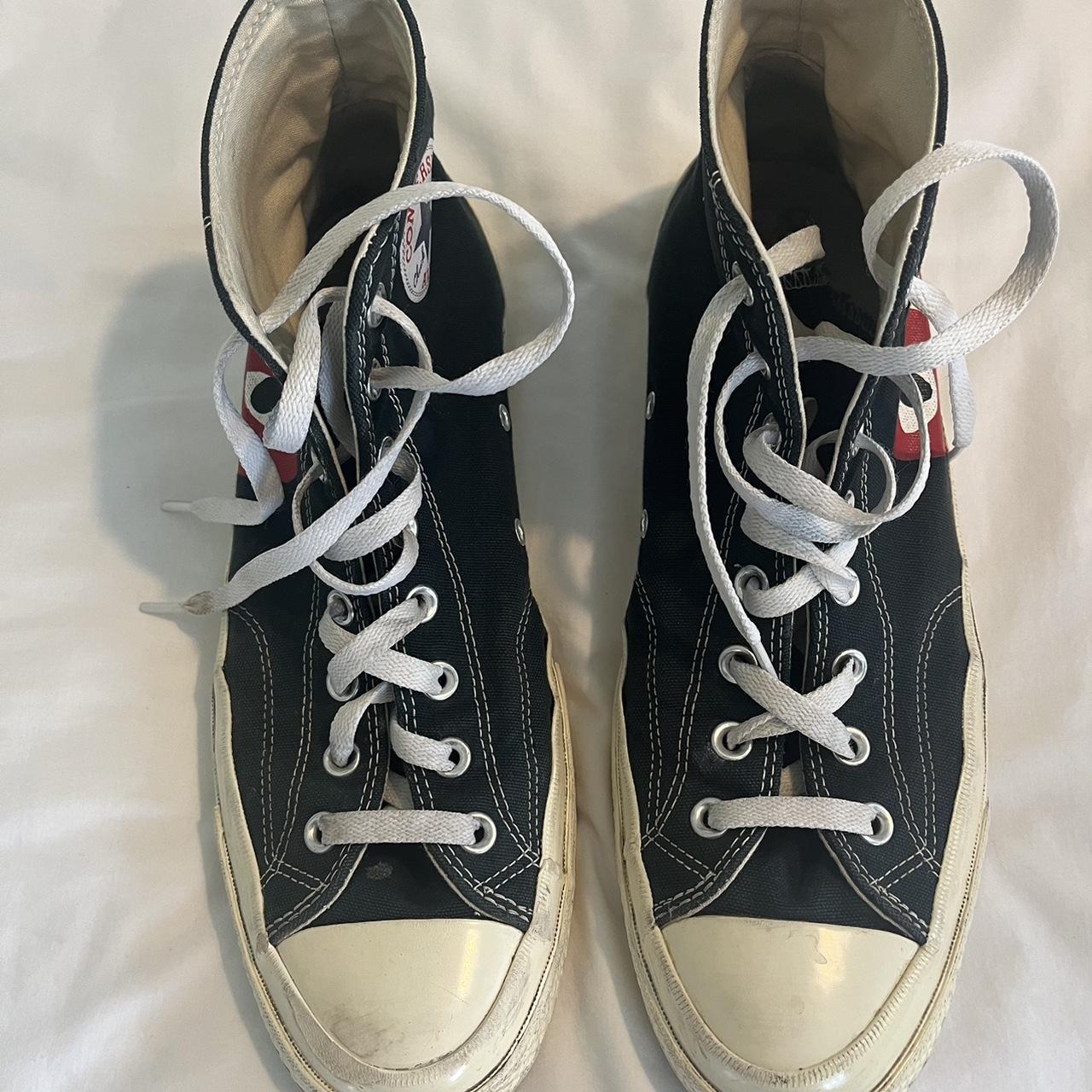 Comme Des Garçons CDG Converse Size: UK11 Condition:... - Depop