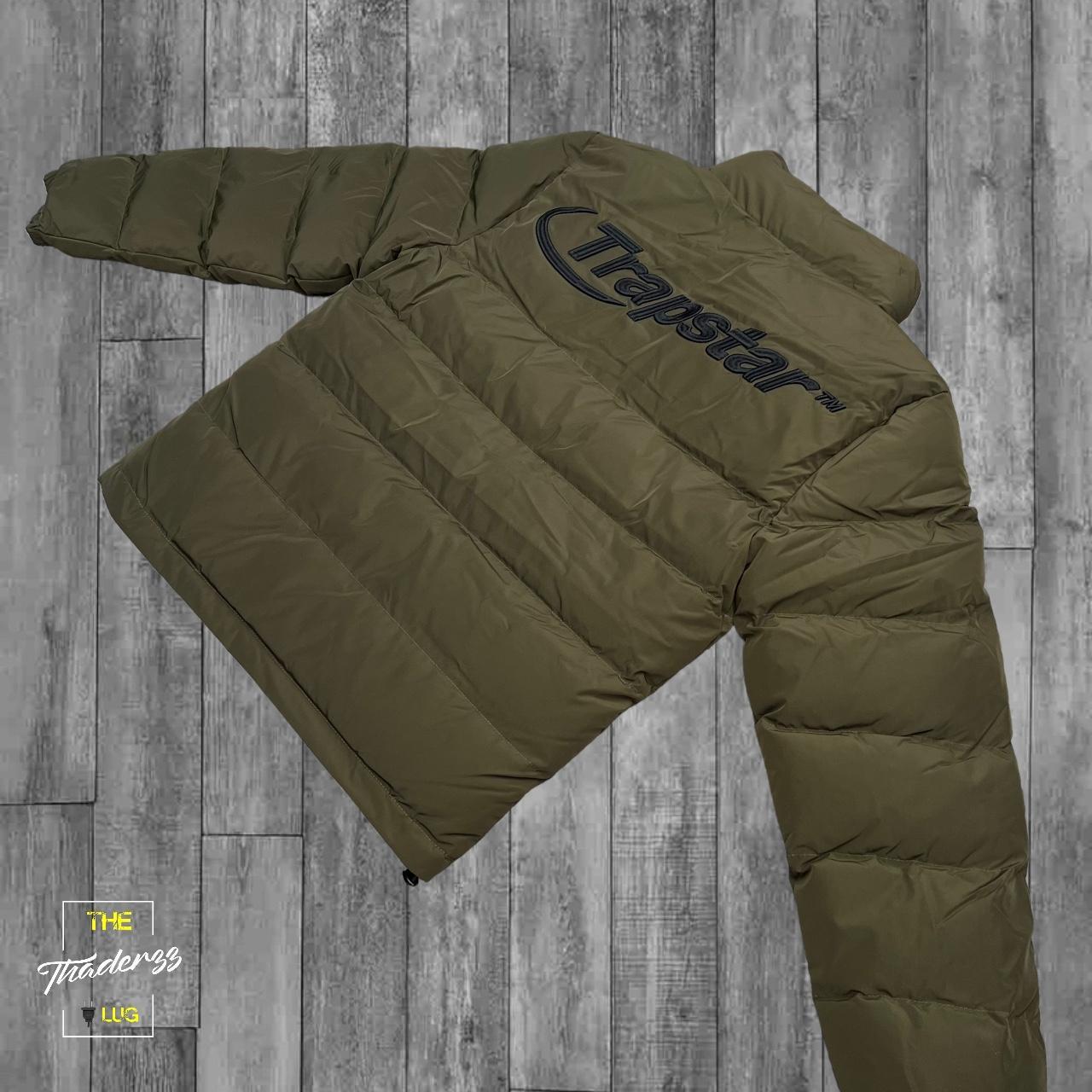 Trapstar Men's Khaki and Black Jacket Depop