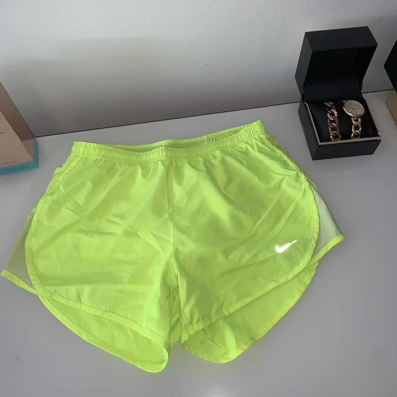 yellow nike womens shorts