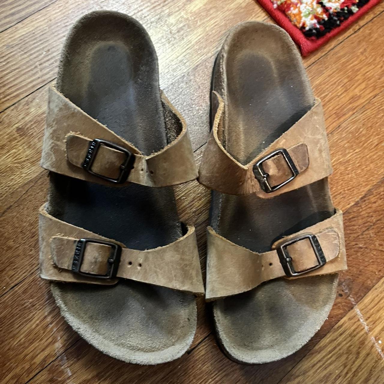 Birkenstock size 7 sandals. Worn but have a lot of Depop