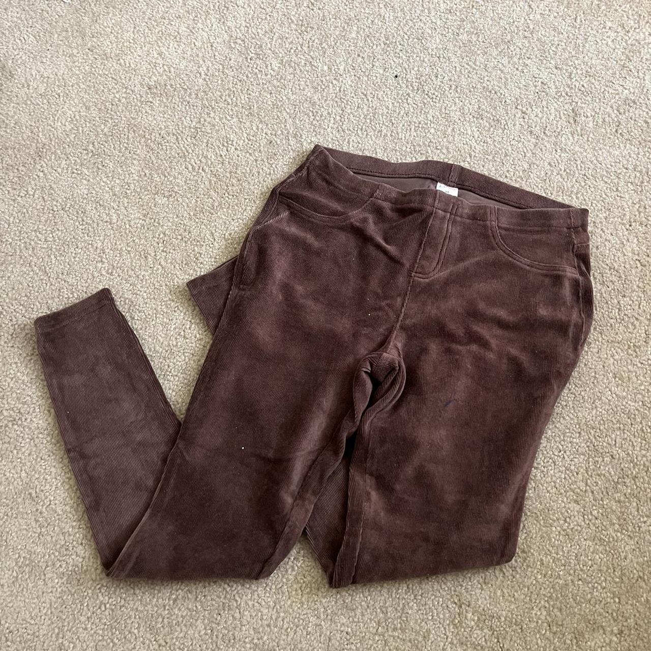 Brown Corduroy Leggings ✿ details: - Worn once - - Depop