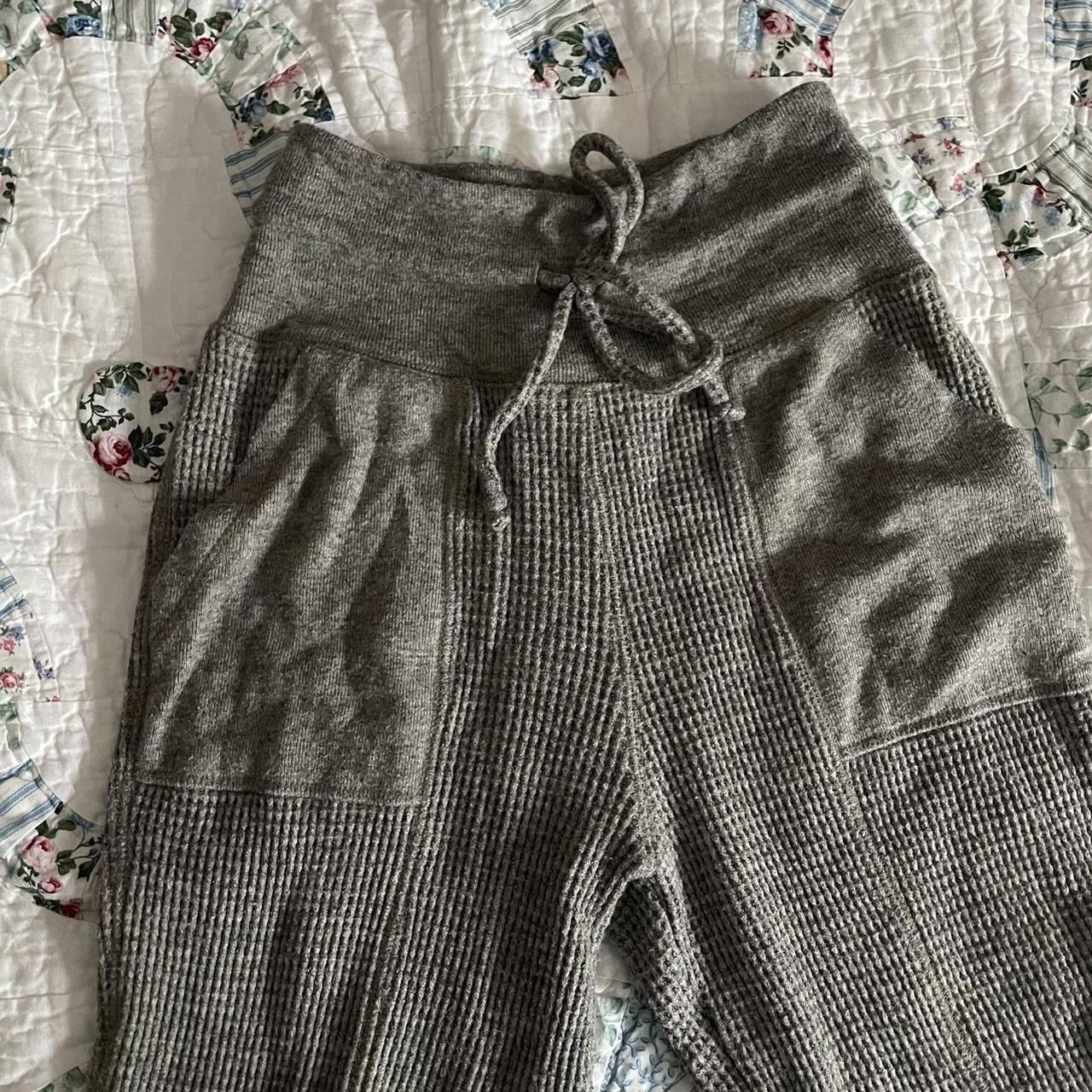 urban outfitters grey waffle joggers. i love these... - Depop