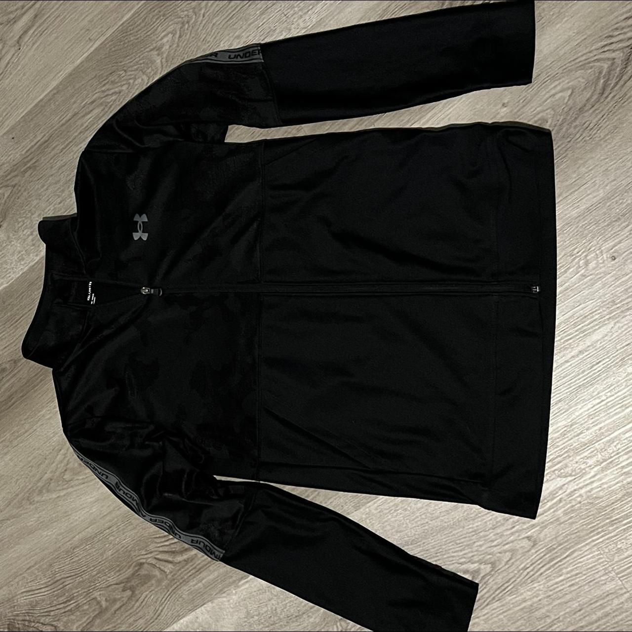 black under armour zip up yxl but fits like adult small Depop
