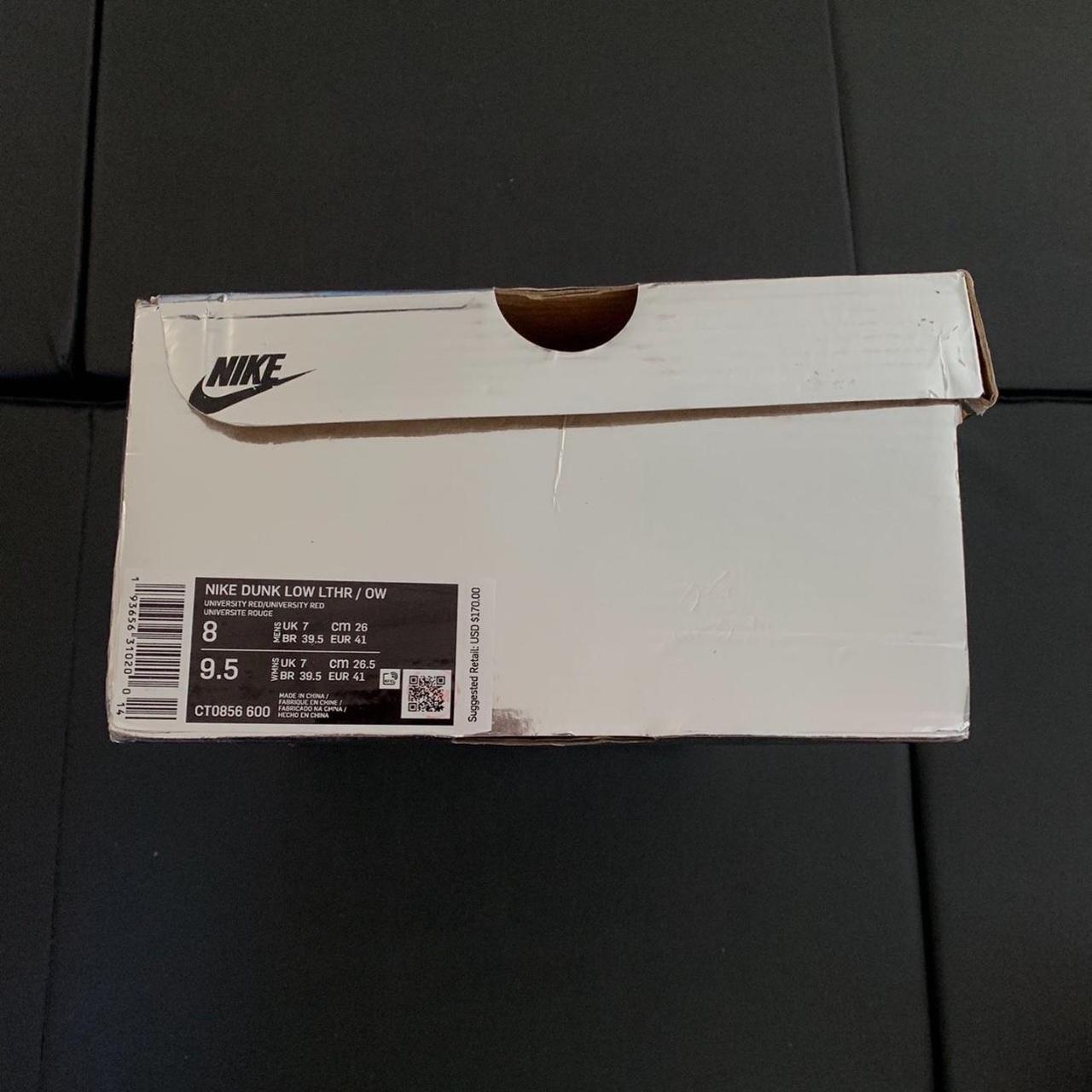 university red off white dunks