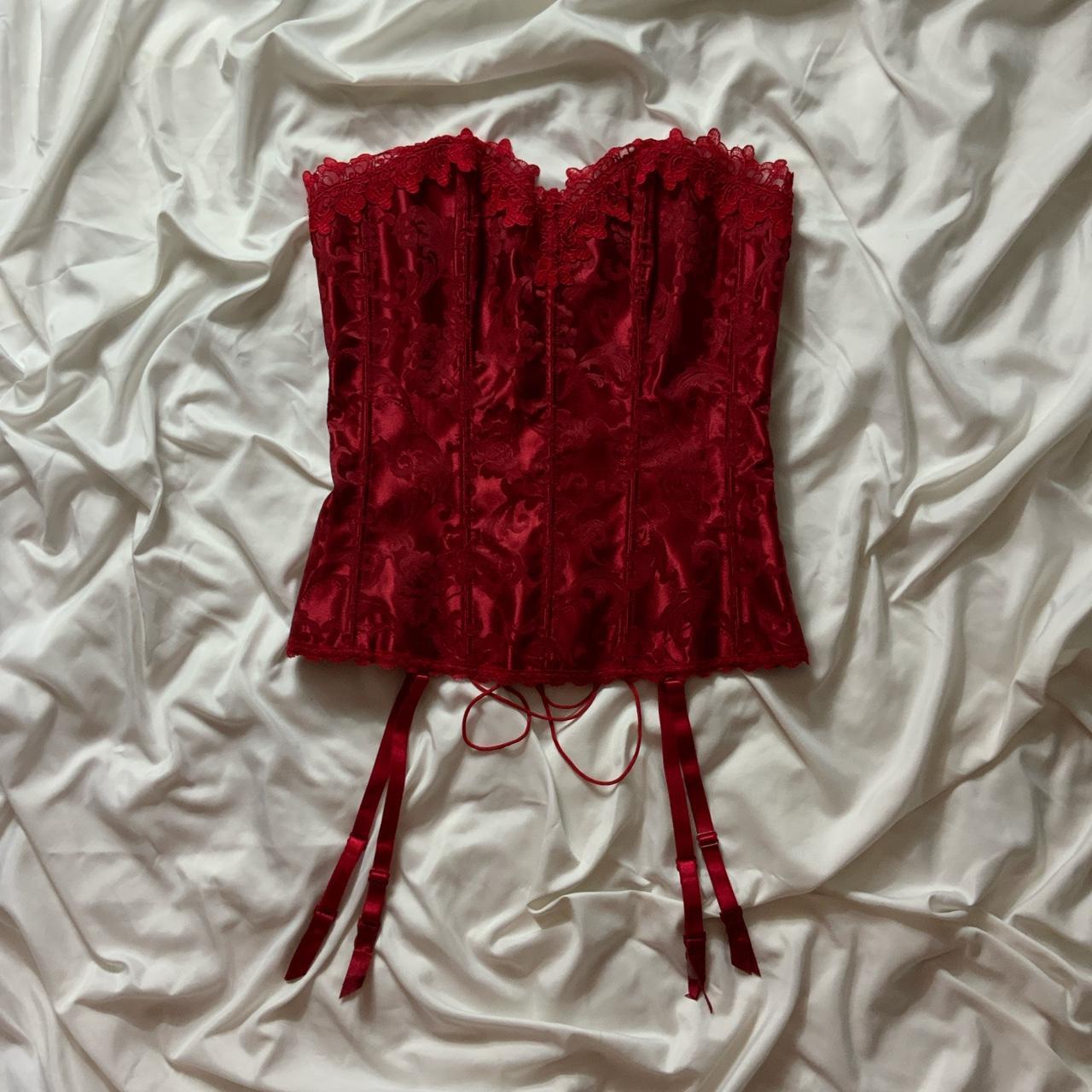 Frederick's of Hollywood Women's Red Corset | Depop