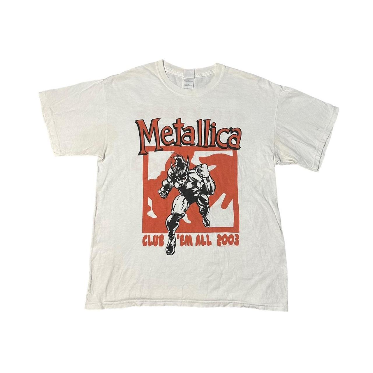 Metallica Giants game T shirt Fits kinda small but - Depop